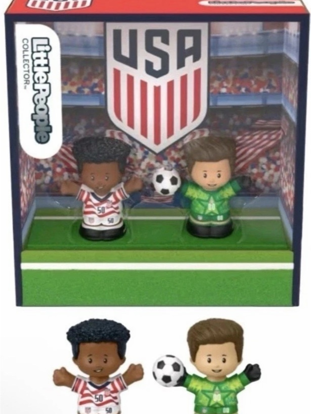 Little people USA Soccer Figurine Set NWT